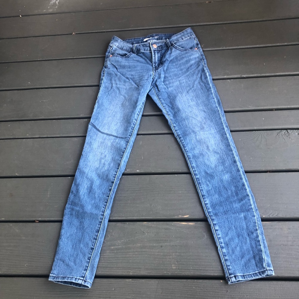 Super skinny mid rise jeans